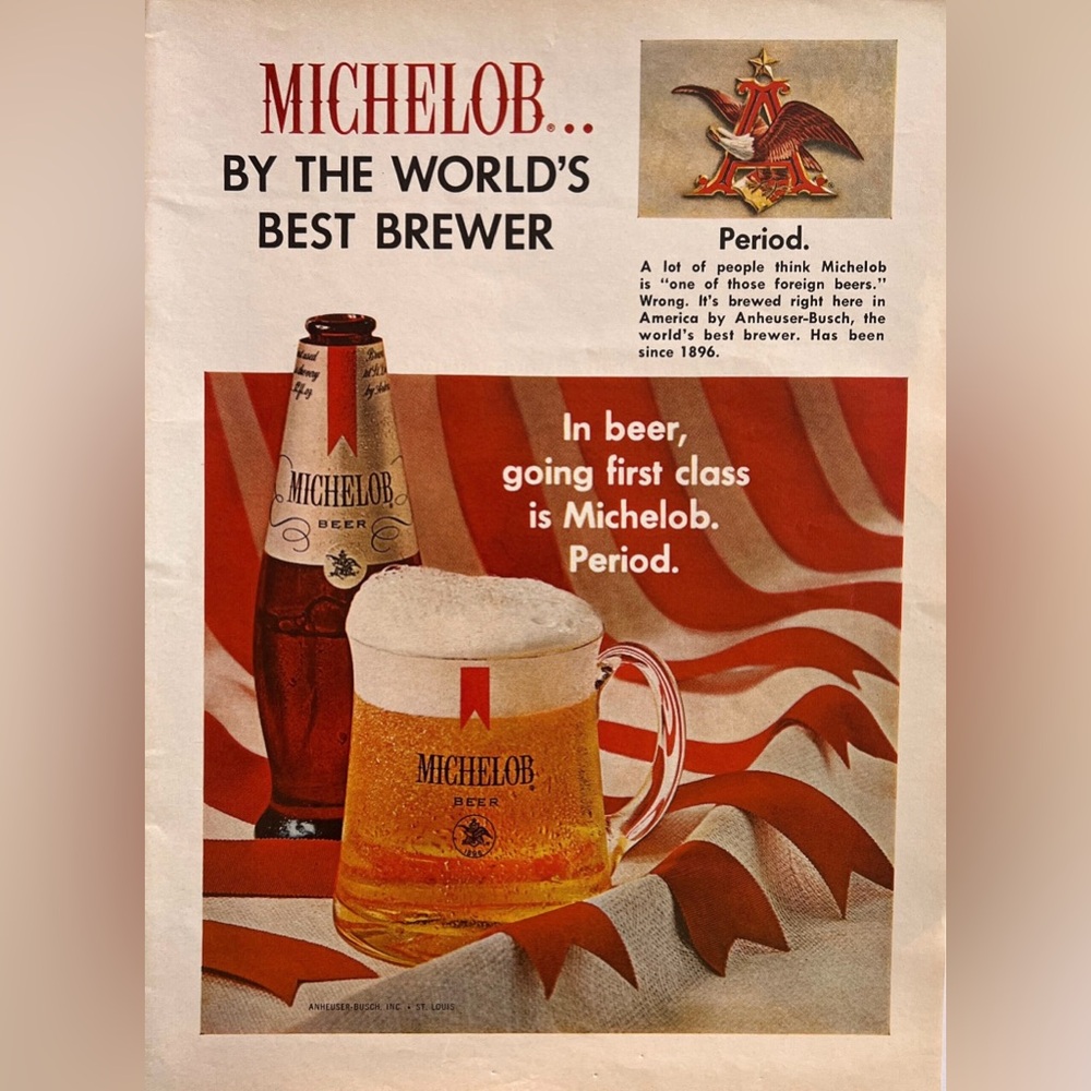 Michelob | Vintage 1970s Magazine Advertisement